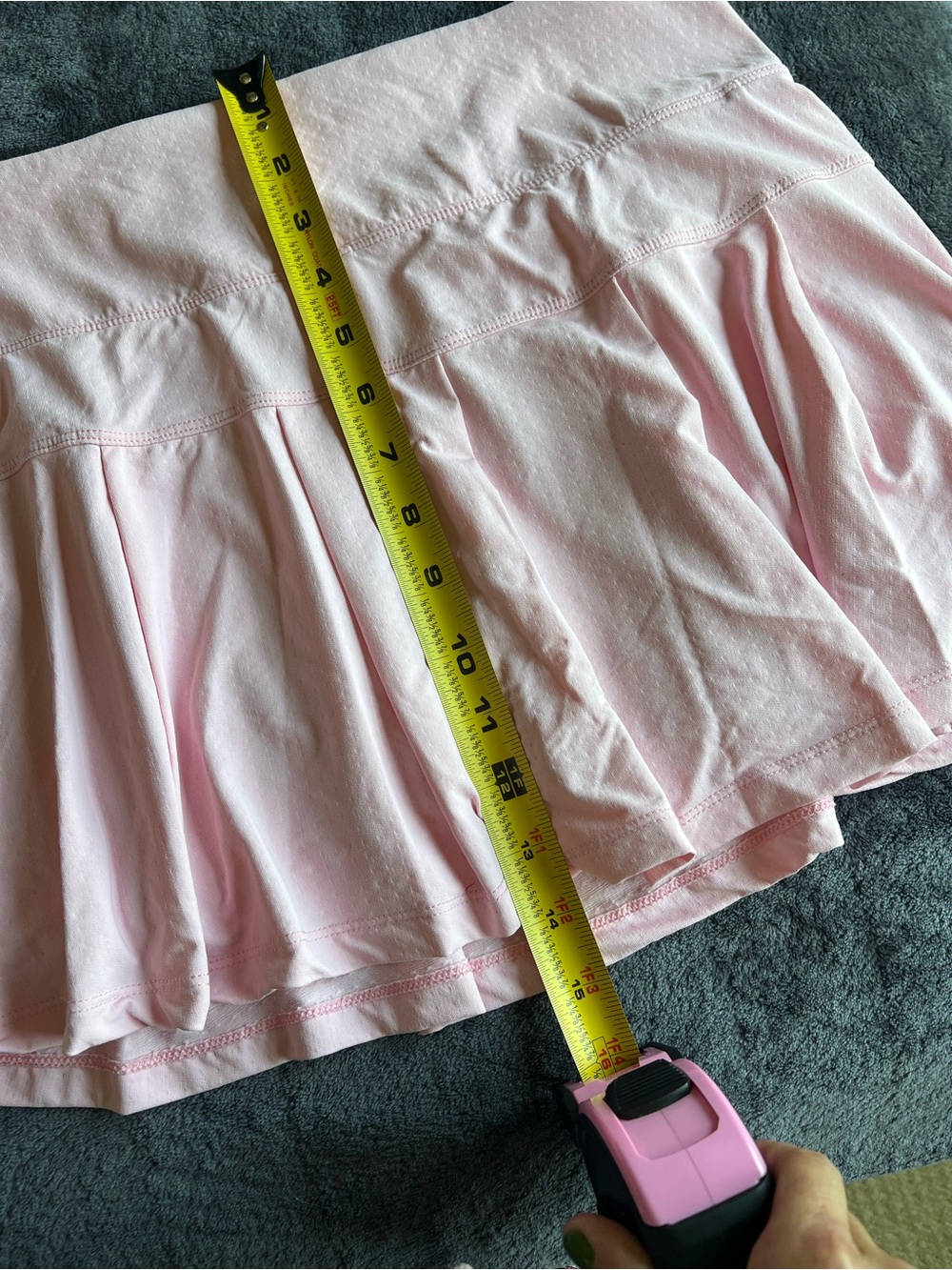 Light Pink Women's Athletic Skort with Built-In Shorts - Picture 5 of 5